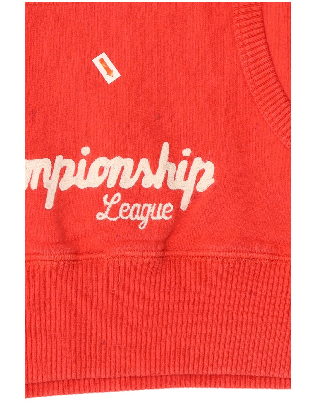 FRANKLIN MARSHALL Γυναικείο Varsity Graphic Hoodie Jumper UK 18 XL κόκκινο βαμβακερό