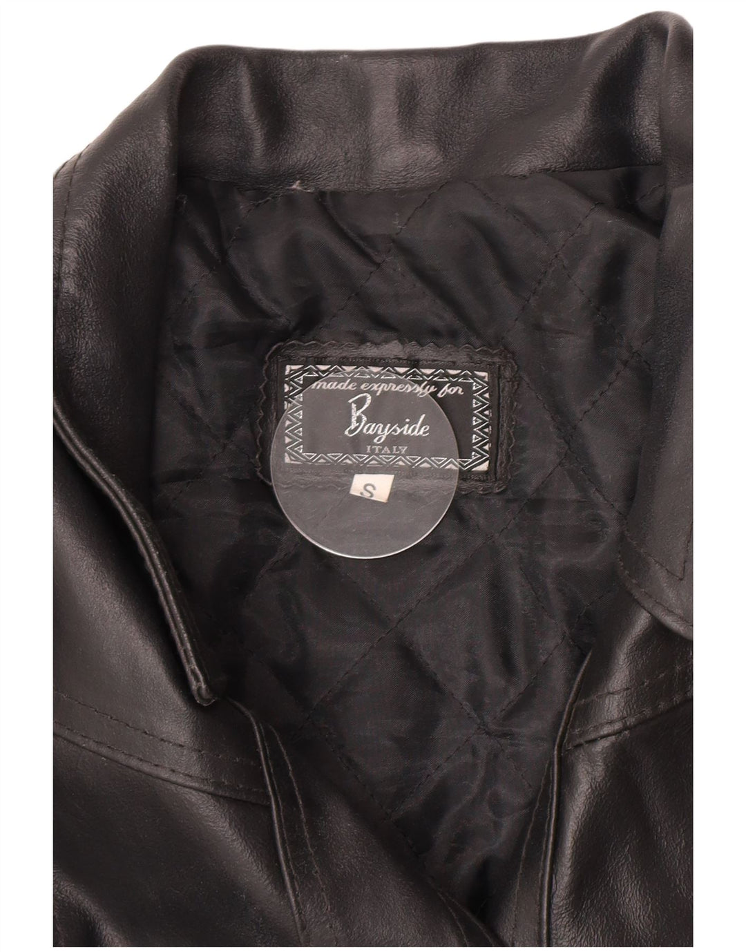 Γυναικείο Δερμάτινο Μπουφάν Bayside UK 10 Small Black