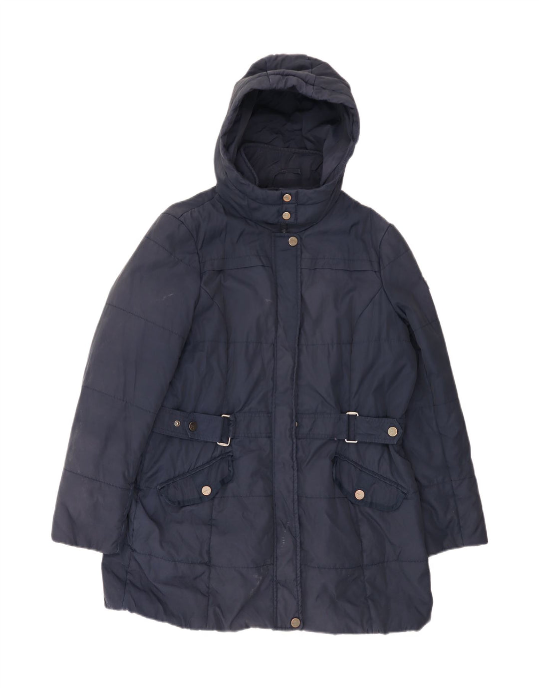 Esprit Γυναικείο παλτό με κουκούλα UK 18 XL Navy Blue Polyamide