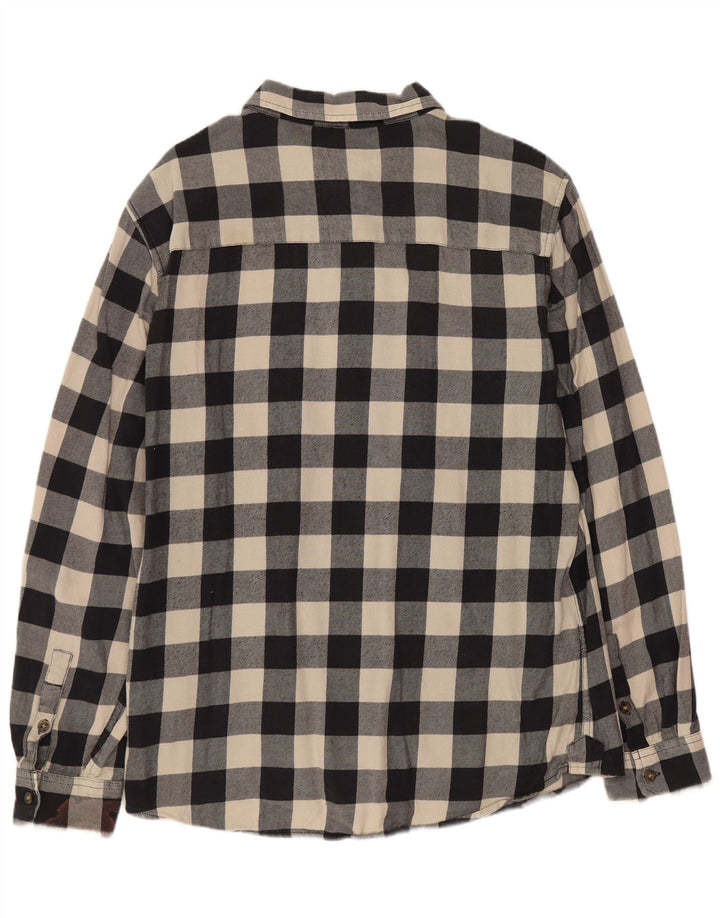 Ανδρικό Slim Flannel πουκάμισο WRANGLER XL Μαύρο βαμβακερό Gingham