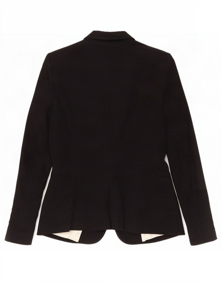 Zara Γυναικείο μπουφάν blazer UK 8 Small Black Acetate