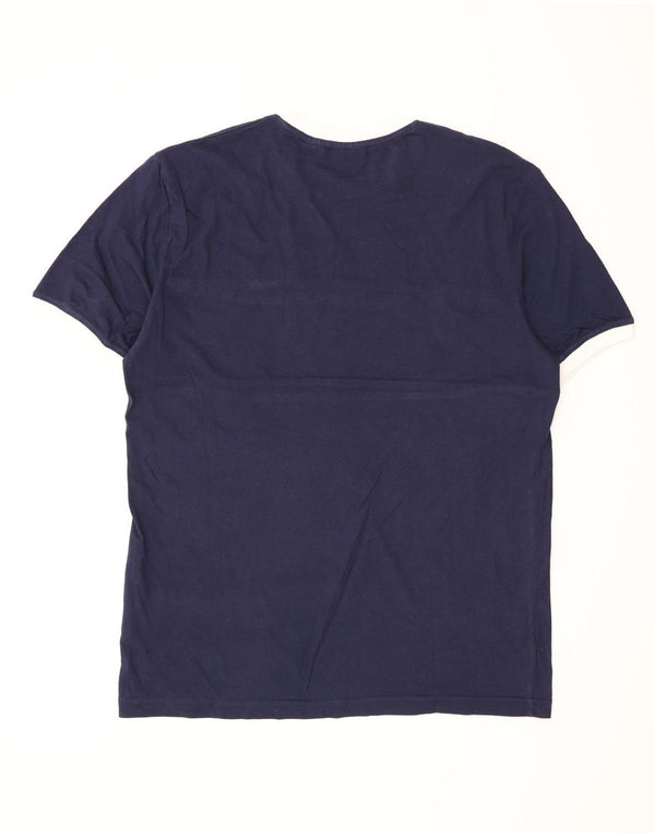 Ανδρικό T-Shirt Fila Top Large Navy Blue ριγέ βαμβακερό