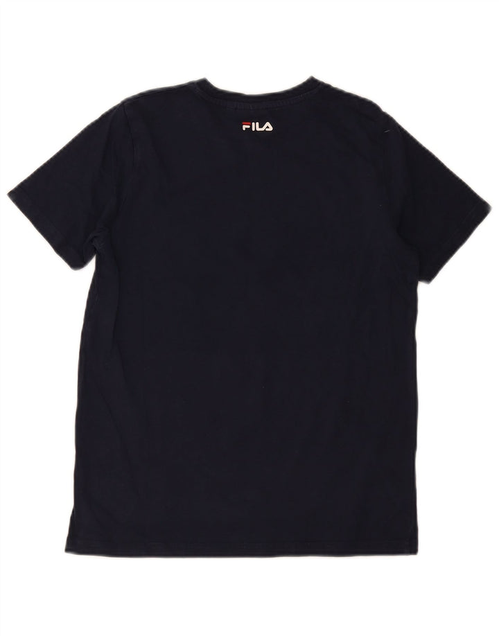 Fila Boys Graphic T-Shirt Top 11-12 Years Navy Blue