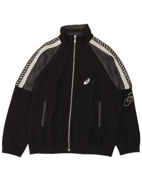 Ανδρική αθλητική φόρμα γραφικών Asics Top Jacket Large Black Colourblock