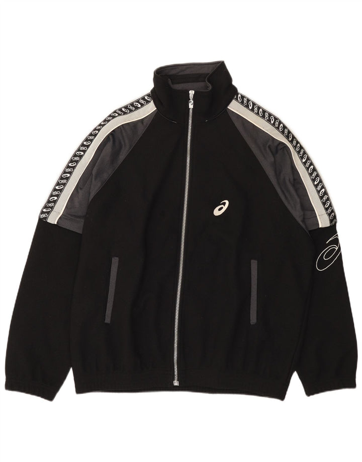 Ανδρική αθλητική φόρμα γραφικών Asics Top Jacket Large Black Colourblock