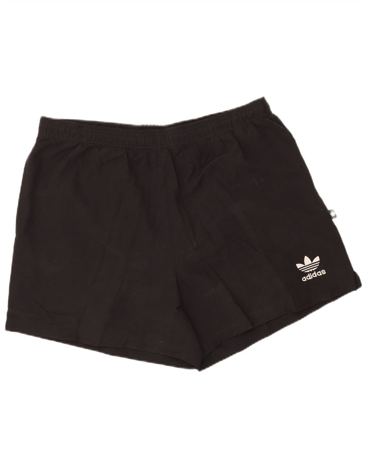 Ανδρικό αθλητικό σορτς ADIDAS μεγάλο μαύρο βαμβακερό