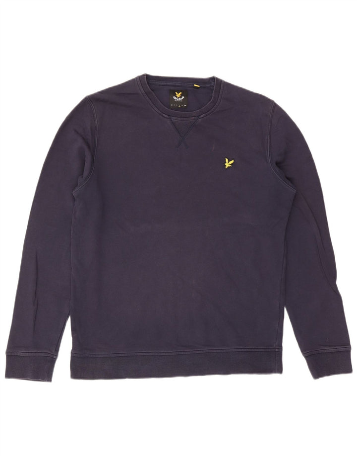Ανδρικό φούτερ Lyle & Scott Jumper Large Navy Blue Cotton