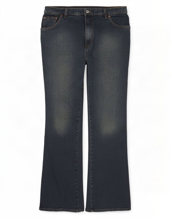 Marks & Spencer Γυναικεία Bootcut Jeans UK 16 Large W34 L31 Blue Cotton