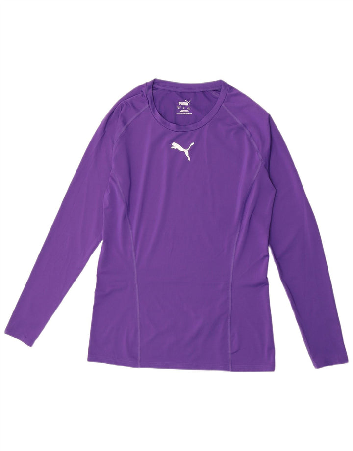 Puma Γυναικείο Μακρυμάνικο UK 18 XL Μωβ Πολυεστέρας
