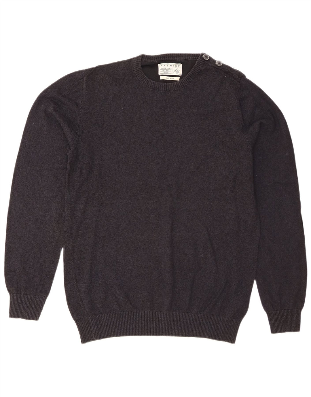 Jack & Jones Ανδρικό πουλόβερ με κανονική εφαρμογή Crew Neck Jumper Medium Navy Blue