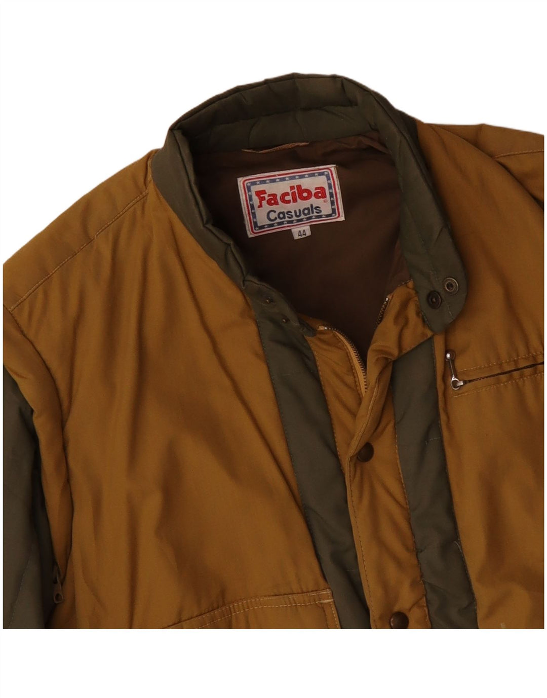 Ανδρικό μπουφάν FACIBA Bomber UK 38 Medium Yellow Colourblock Cotton