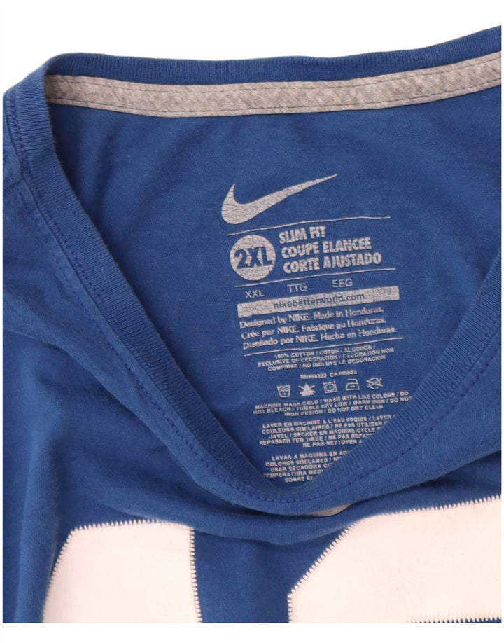 Γυναικείο γραφικό μπλουζάκι NIKE Indianapolis Colts Slim Fit Top UK 20 2XL Blue