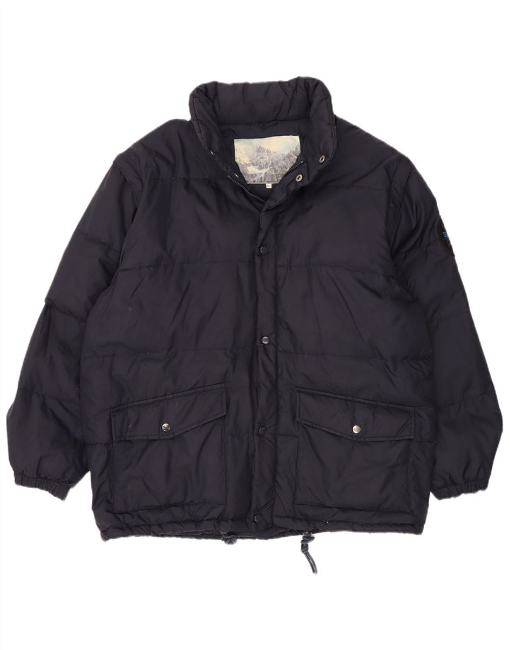 VINTAGE Ανδρικό μπουφάν σκι UK 42 XL Navy Blue Nylon