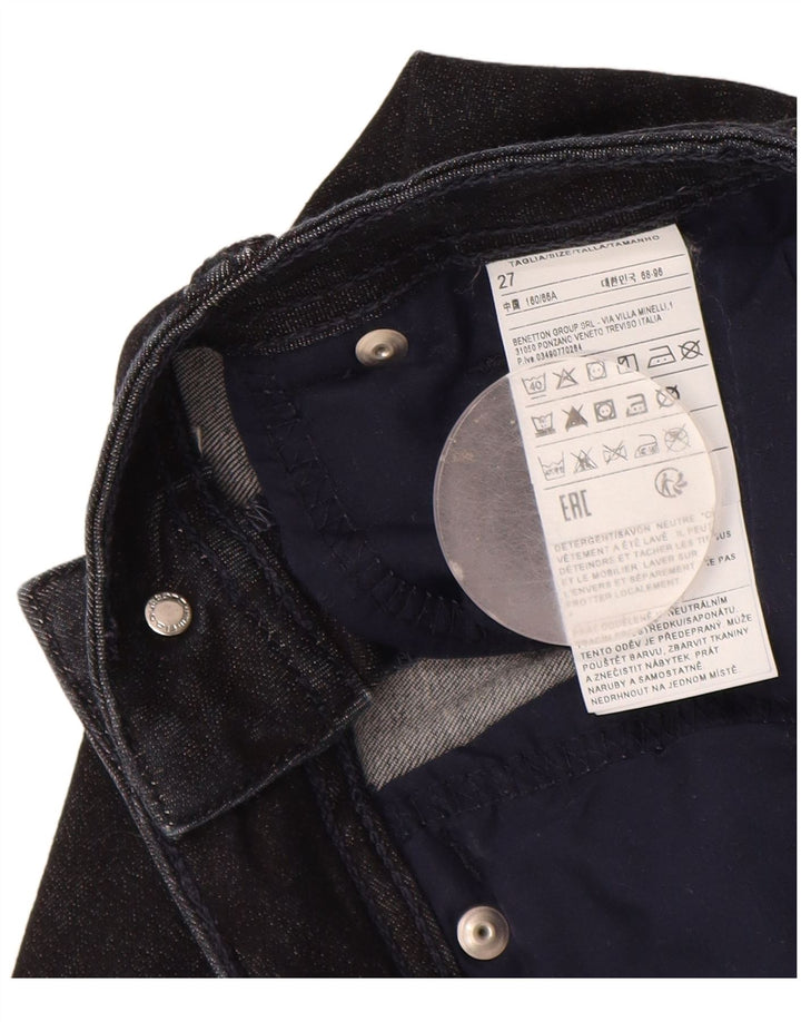 Γυναικείο τζιν μποτάκι Benetton W27 L30 Navy Blue Cotton