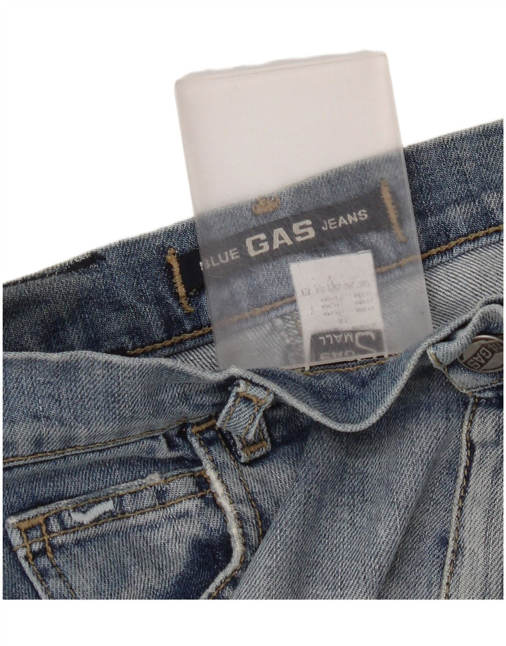 Gas Γυναικεία Τζιν Φούστα Μικρή W28 Μπλε Βαμβακερή