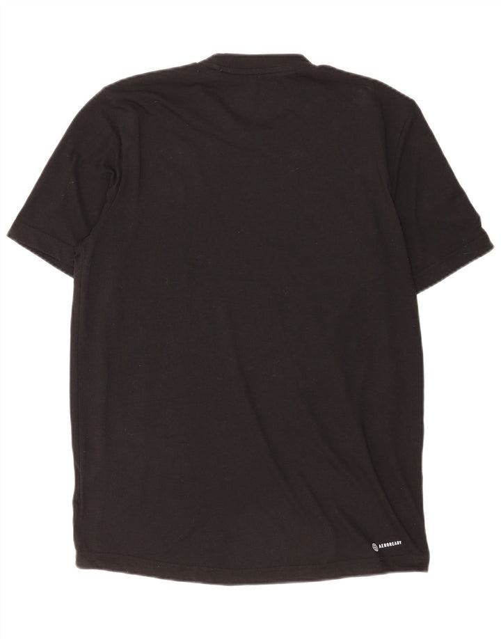 Ανδρικό γραφικό T-shirt Adidas Aeroready Top Μικρό Μαύρο Πολυεστέρα
