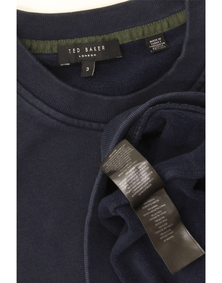 Ανδρικό φούτερ Ted Baker, Jumper, Μέγεθος 3, Βαμβακερό, Μεσαίο Navy Blue