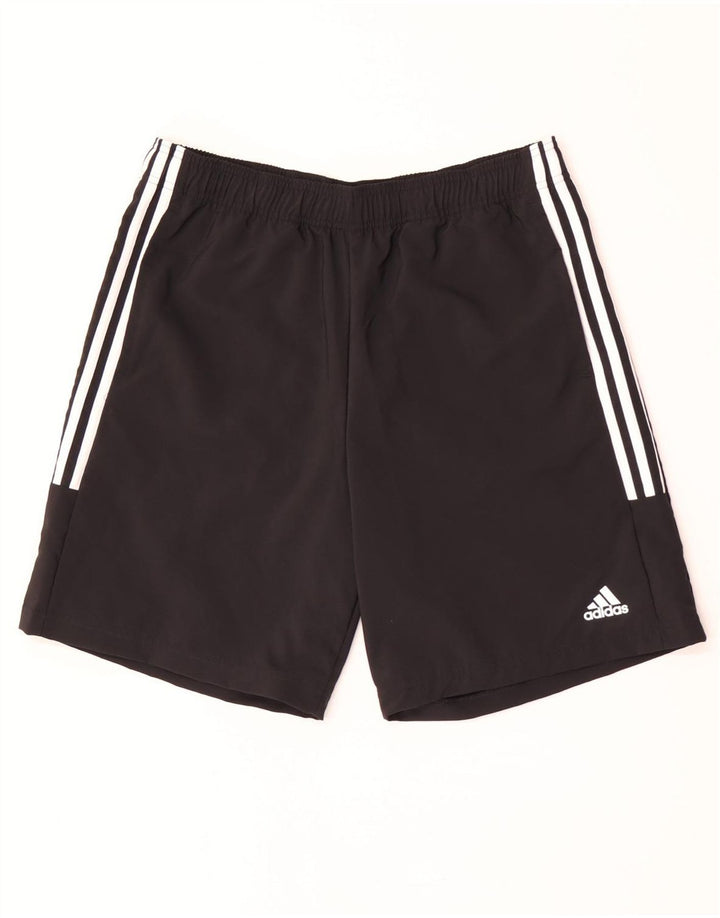 Ανδρικό αθλητικό σορτς Adidas μεγάλο μαύρο πολυεστέρα