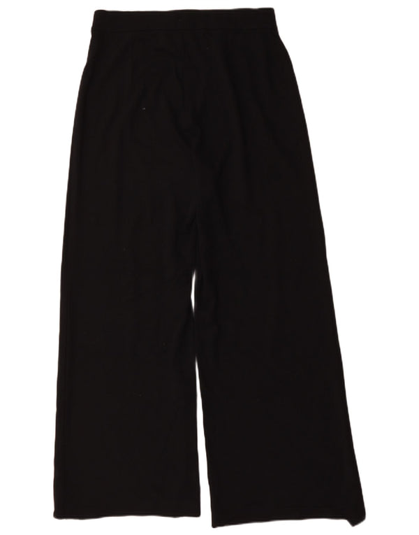Marks & Spencer Γυναικείο φαρδύ παντελόνι casual UK 12 Medium W30 L30 μαύρο