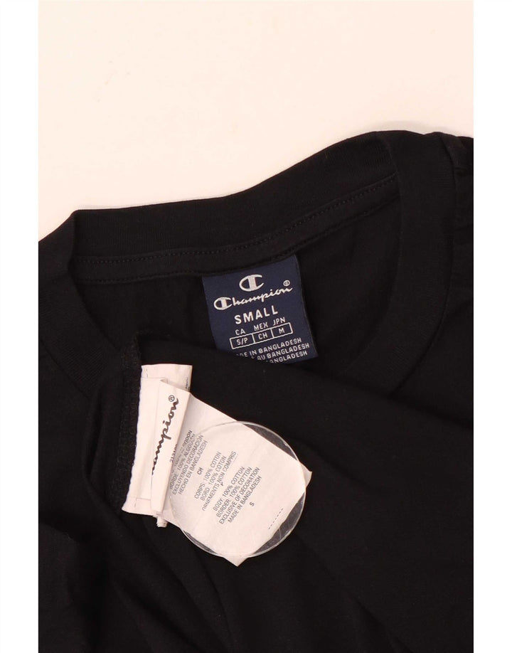 Ανδρικό T-Shirt Champion Top Μικρό μαύρο βαμβακερό