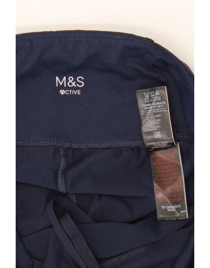 Γυναικείο κολάν MARKS & SPENCER UK 12 Medium Navy Blue Polyester