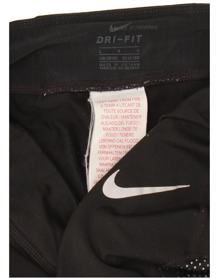 Κολάν Nike Girls Dri Fit 12-13 ετών Μεγάλο μαύρο πολυεστέρα