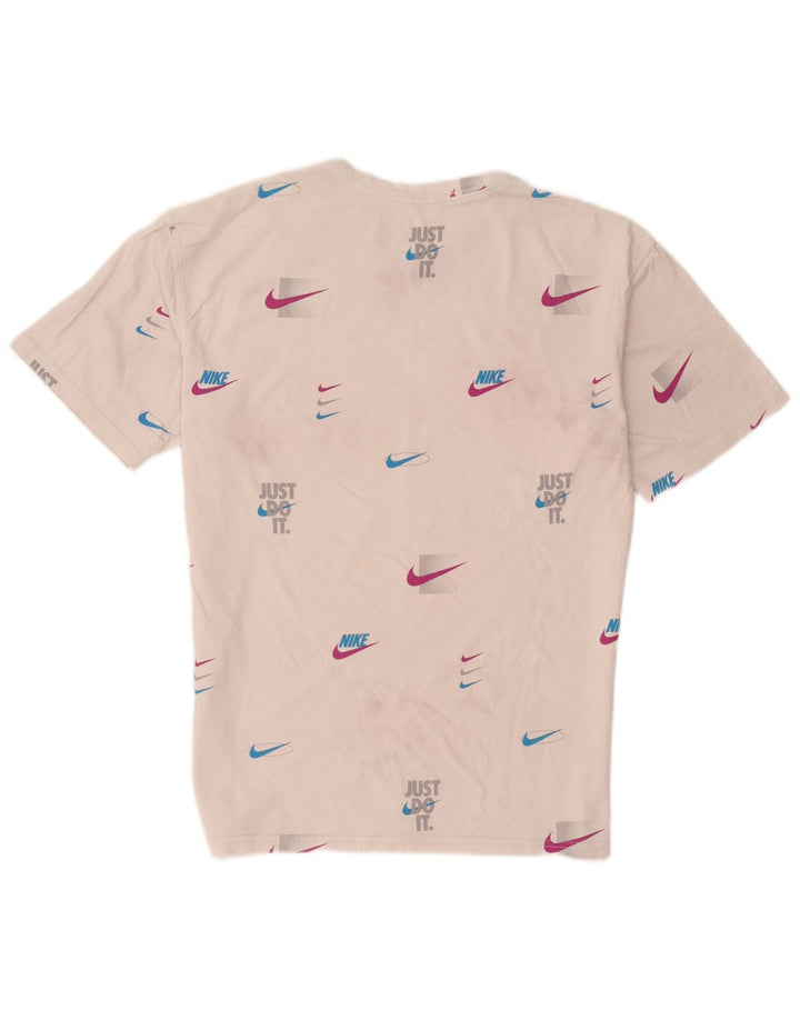 Ανδρικό μπλουζάκι Nike με γραφικό φόρεμα, μεσαίο λευκό βαμβακερό