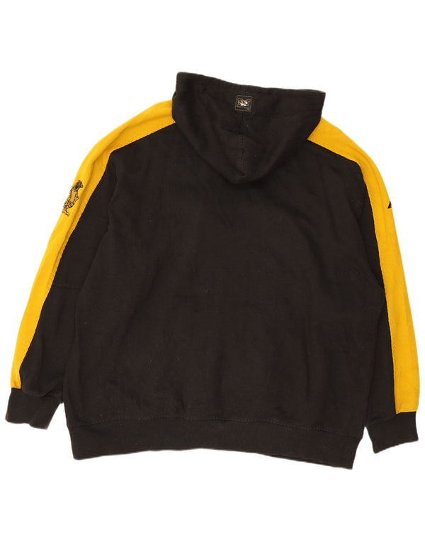 Majestic Mens Missouri Tigers Graphic Hoodie Jumper 2XL Black Colourblock