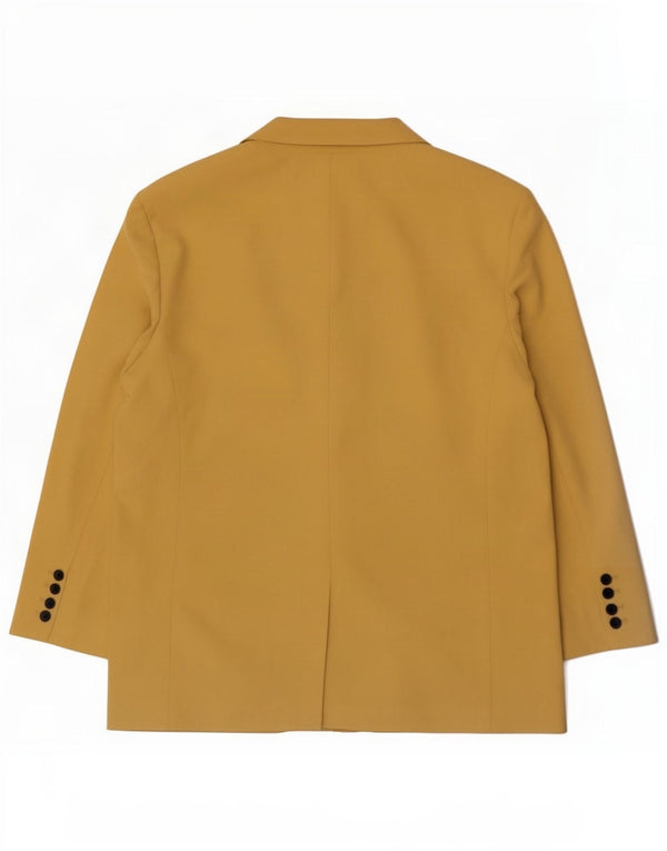 Zara Γυναικείο μπουφάν blazer UK 16 Large Yellow Lyocell