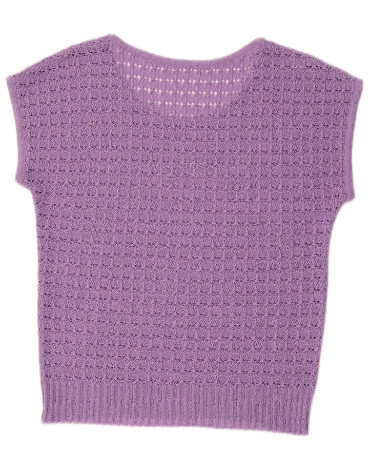 VINTAGE Γυναικείο Γιλέκο Tank Top UK 14 Medium Purple