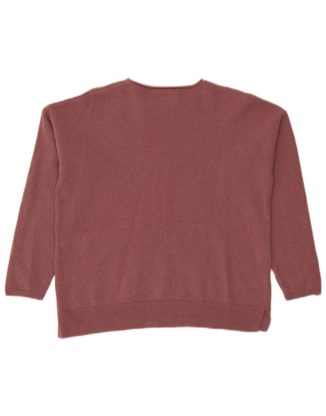 Massimo Dutti Γυναικείο πουλόβερ με λαιμόκοψη μεγάλου μεγέθους UK 10 Small Pink