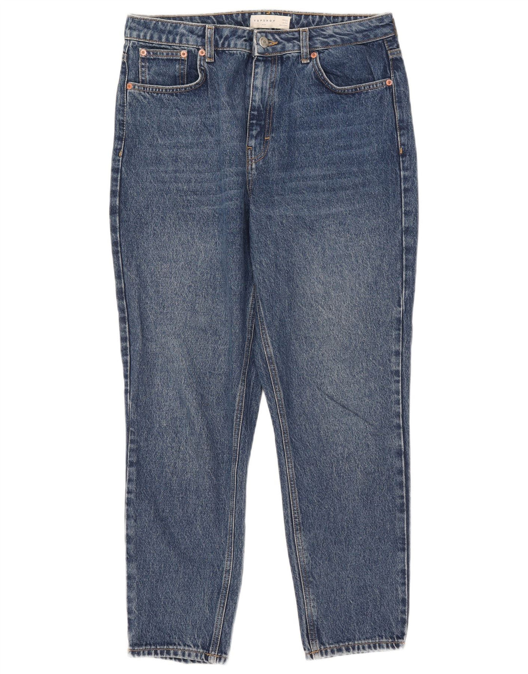 Topshop Γυναικεία Mom Tapered Jeans W32 L26 Blue Polyester