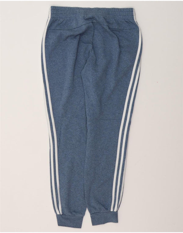Γυναικεία αθλητική φόρμα ADIDAS Παντελόνι Joggers UK 12/14 μεσαίο μπλε βαμβακερό