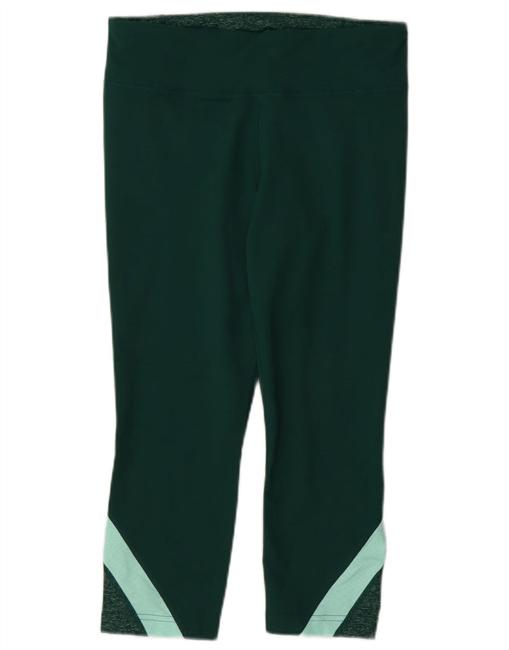 Under Armour Γυναικεία Κάπρι Κολάν UK 10 Small Green Polyester