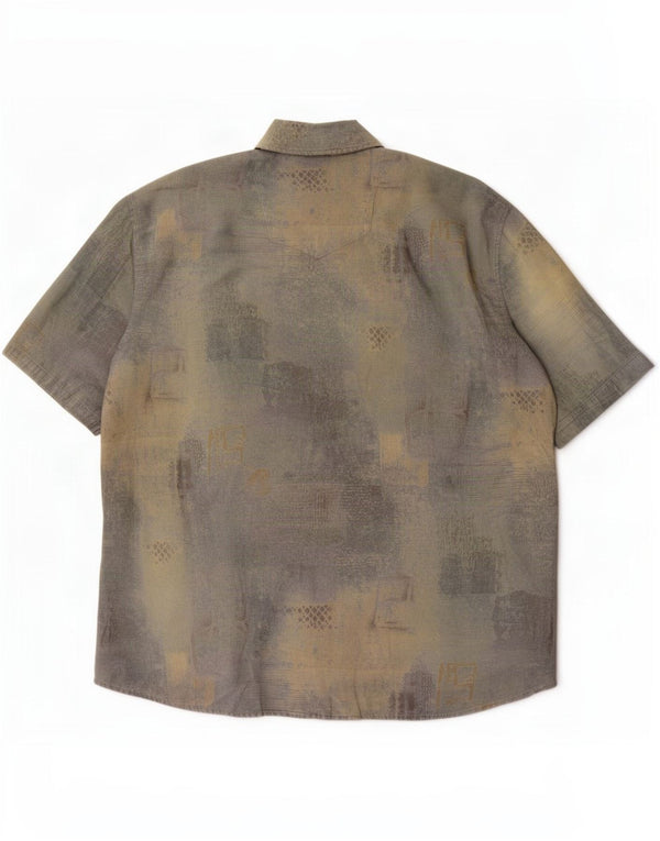 Lorenzo Calvino Ανδρικό πουκάμισο Abstract Pattern Μέγεθος 45/46 2XL Πολύχρωμο