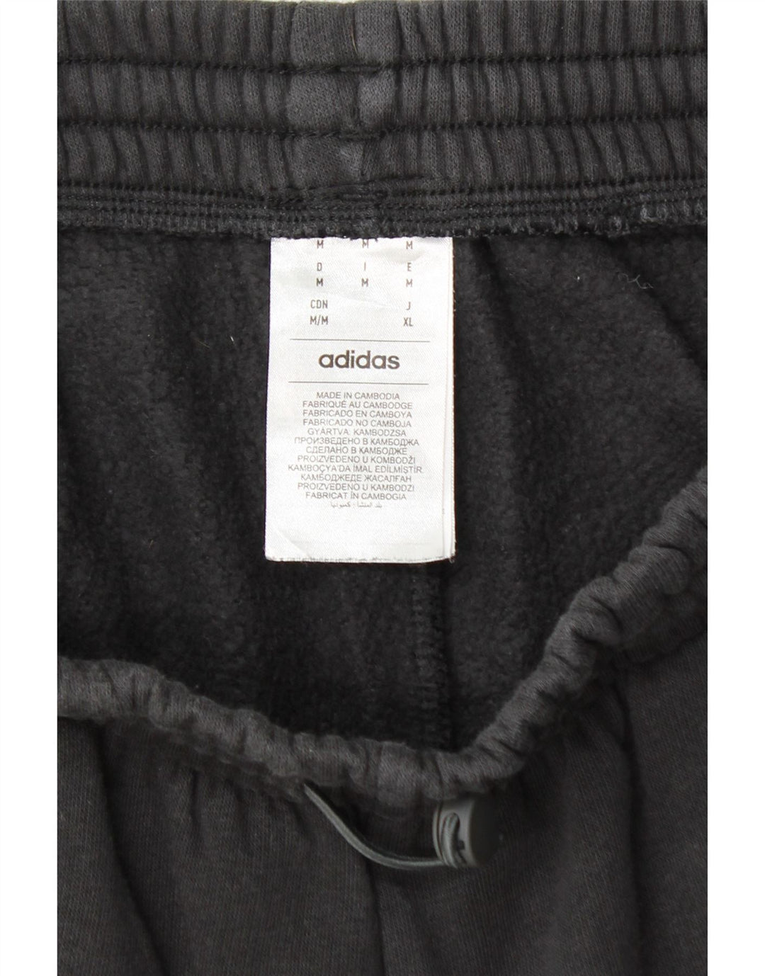 Ανδρική φόρμα ADIDAS Cargo Παντελόνι Joggers Μεσαίο μαύρο βαμβακερό
