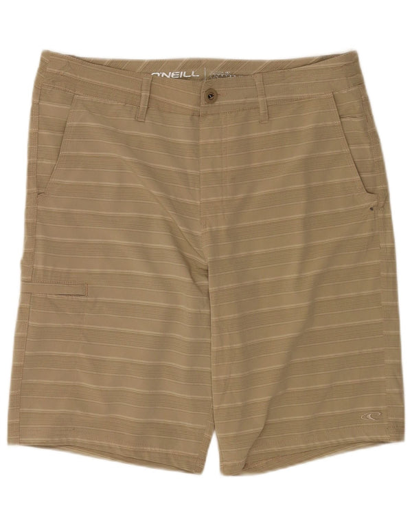 Ανδρικό σορτς Chino O'Neill W32 Medium Beige ριγέ πολυεστέρα