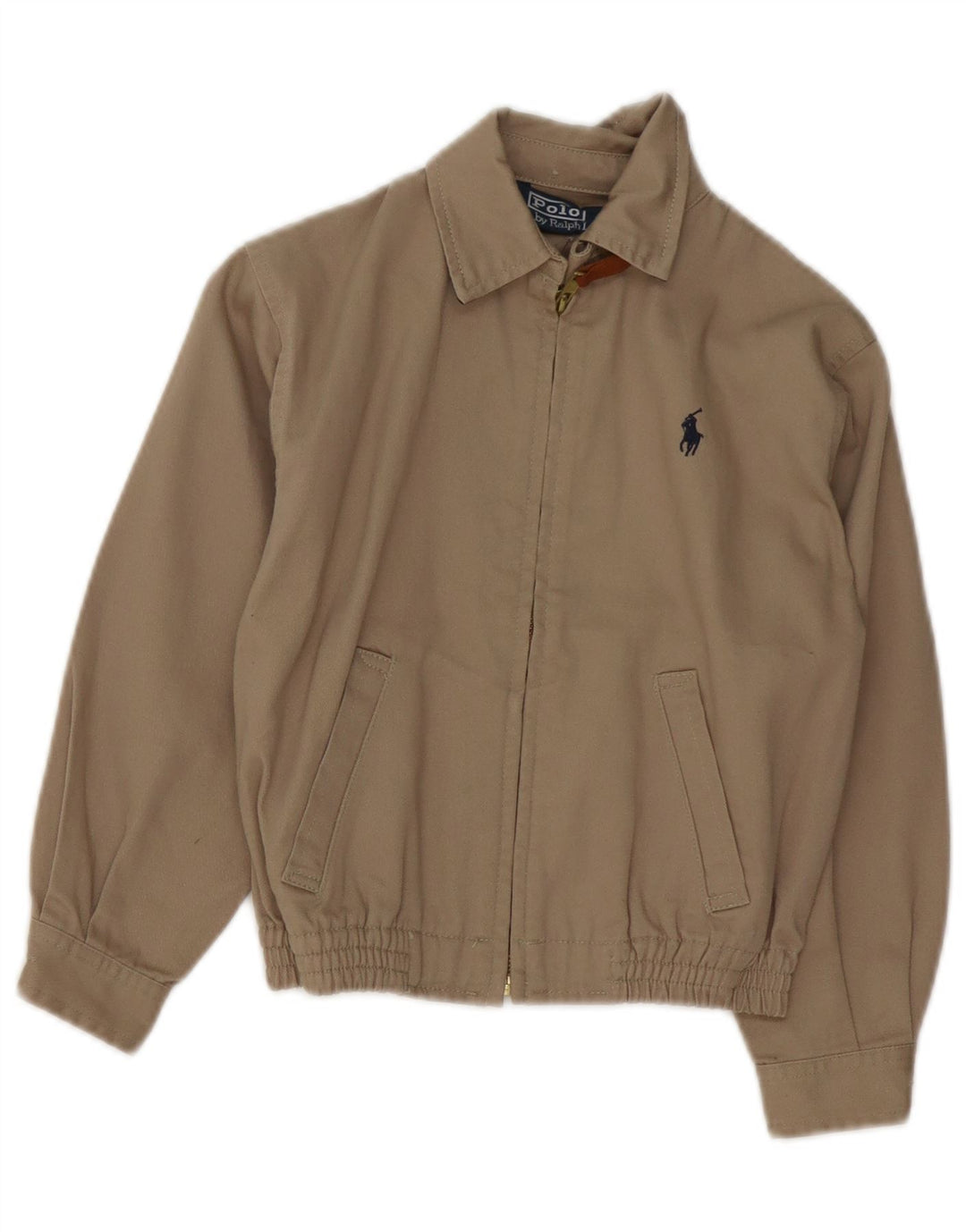 Polo Ralph Lauren Boys Bomber Jacket 8-9 Years Beige Cotton