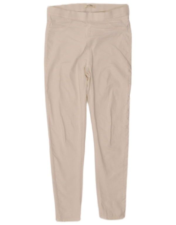 Marks & Spencer Γυναικεία Jegging Τζιν UK 12 Medium W32 L28 Λευκό βαμβακερό