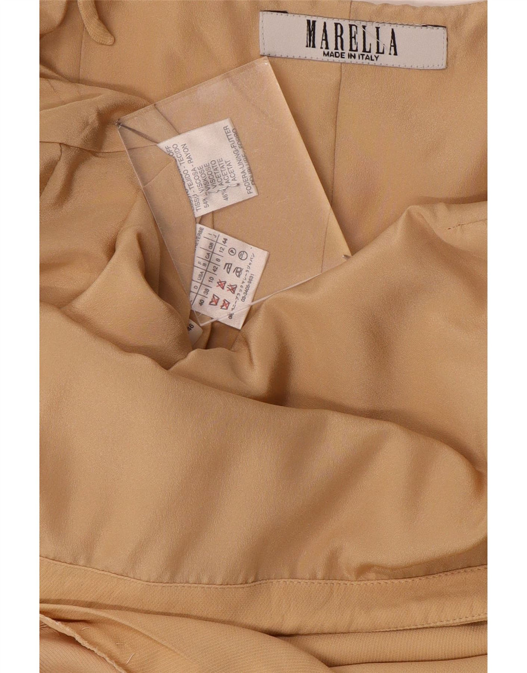 Γυναικείο Slip Dress Marella UK 12 Medium Beige Viscose