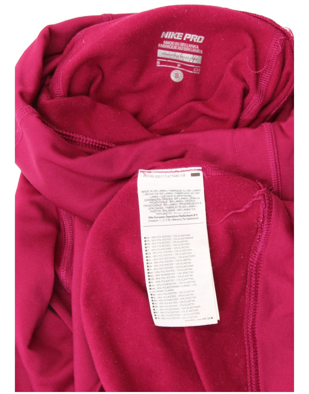 Γυναικείο φούτερ NIKE Dri Fit Roll Neck Jumper UK 8 Small Pink Polyester