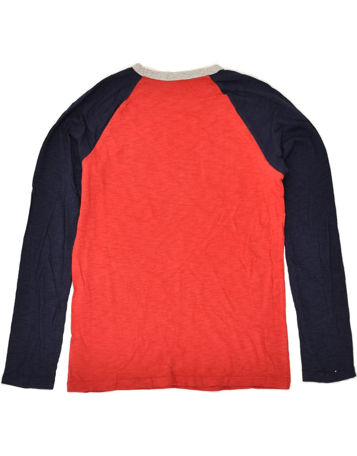 GAP Boys Graphic Top Long Sleeve 8-9 Years Large Red Colourblock Cotton | Vintage Gap | Thrift | Second-Hand Gap | Used Clothing | Messina Hembry 