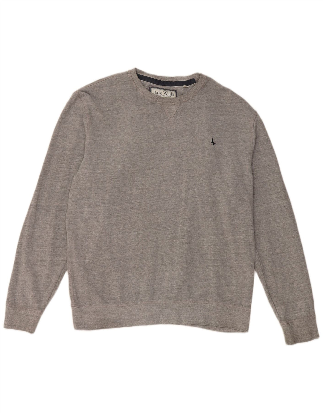 JACK WILLS Ανδρική φούτερ Jumper XL Γκρι Βαμβακερή ρίγα
