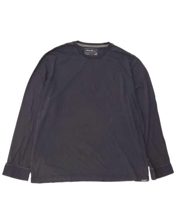 Ανδρικό μπλουζάκι EDDIE BAUER Μακρυμάνικο XL Navy Blue Cotton