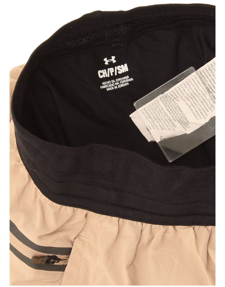 Γυναικείο αθλητικό σορτς Nike UK 8 Small Beige Colourblock Πολυεστέρας