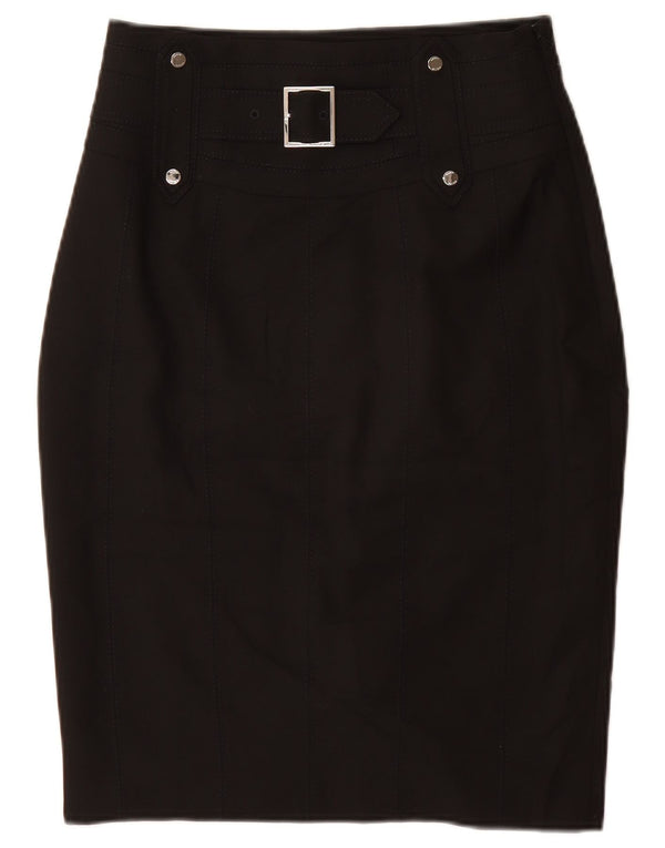 KAREN MILLEN Γυναικεία Pencil Φούστα UK 12 Medium W28 Black Polyester