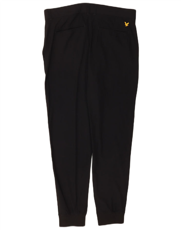 Lyle & Scott Mens Joggers Chino Παντελόνι W36 L30 Μαύρο Πολυαμίδιο