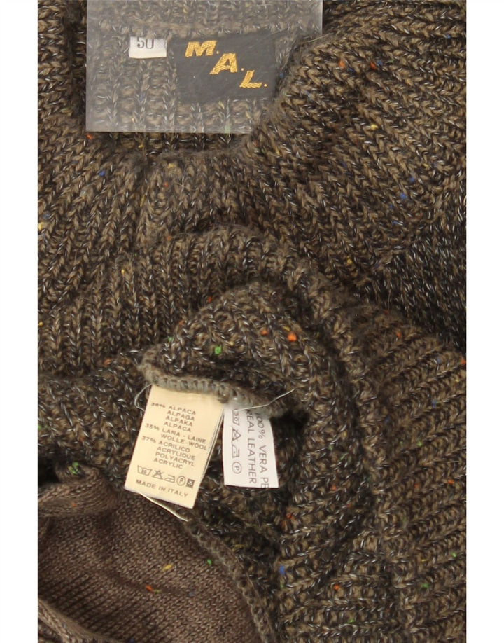 Ανδρικό πουλόβερ VINTAGE Loose Fit Cardigan IT 50 Medium Khaki Flecked