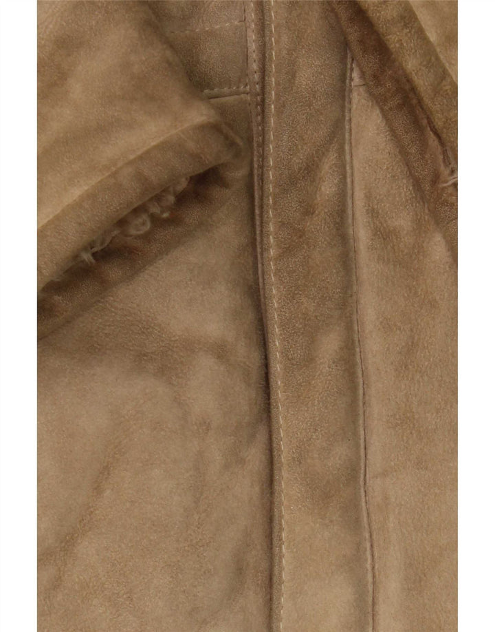 Vintage Ανδρικό Shearling Jacket IT 50 Large Brown Classic