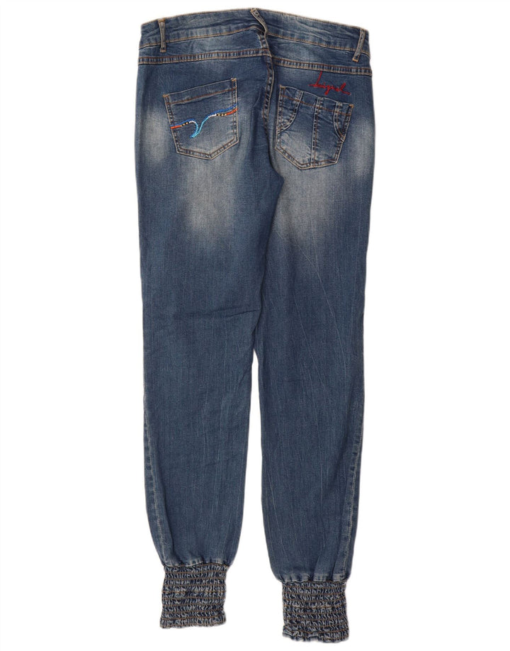 Desigual Γυναικεία χαμηλομέση Joggers Slim Jeans W34 L32 Blue Patchwork